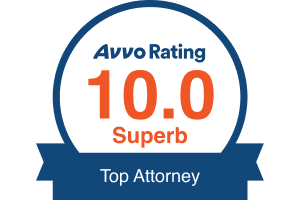 Avvo Rating 10.0 Superb badge